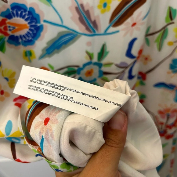 All Things Mochi Clara Skirt Maxi White Floral Silk Ruffle Lace XS - Picture 7 of 8